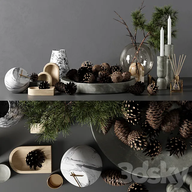 decorative set 11 3DModel