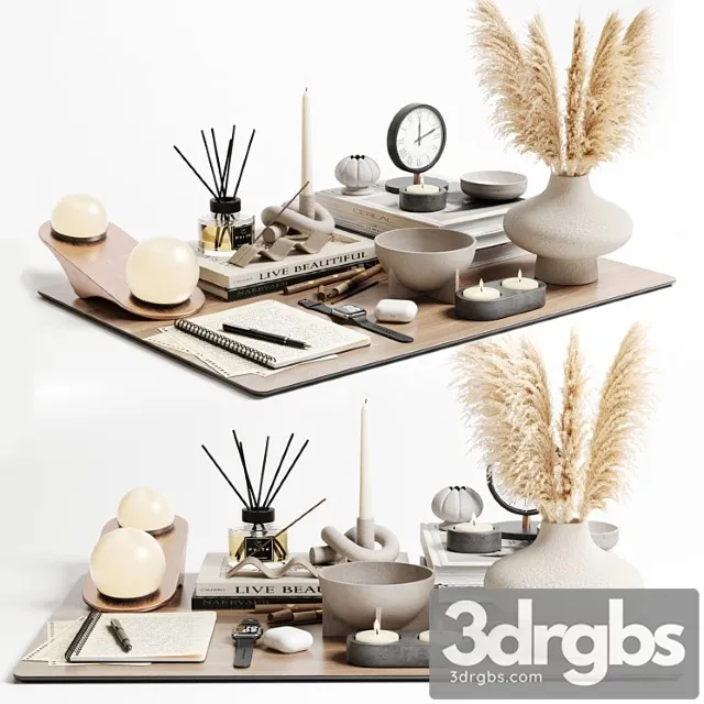 Decorative Set 11 42 3D Model Free