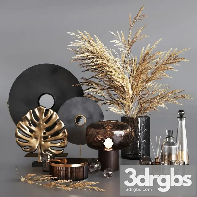 Decorative Set 111 3D Model Free