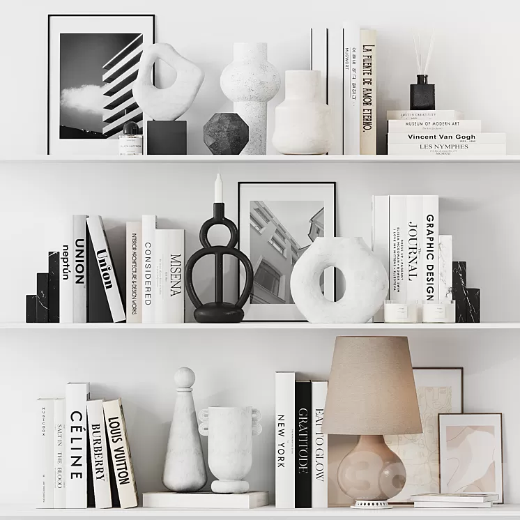 Decorative set 12 3D Model Free