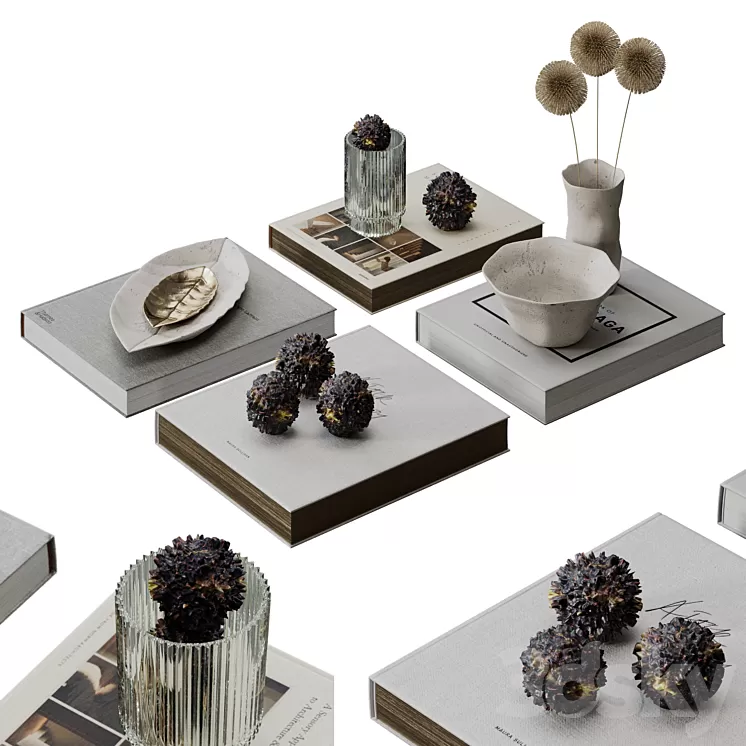 Decorative set #12 3D Model Free Download