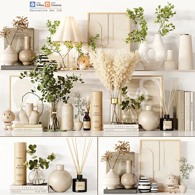 Decorative Set 126 3D Model