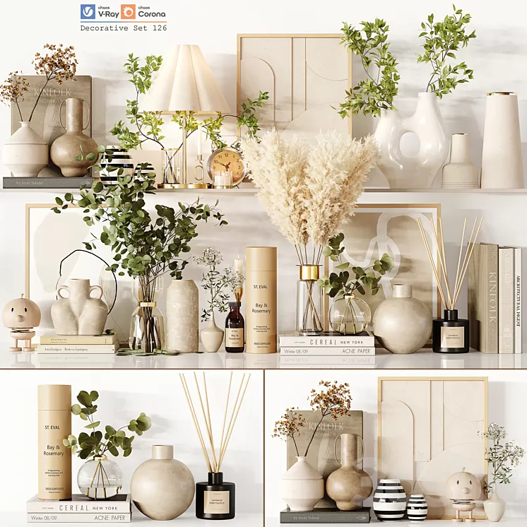 Decorative Set 126 3D Model