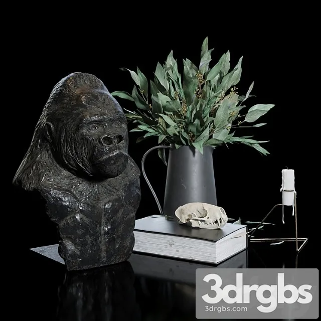 Decorative set 12_3 3D Model Free