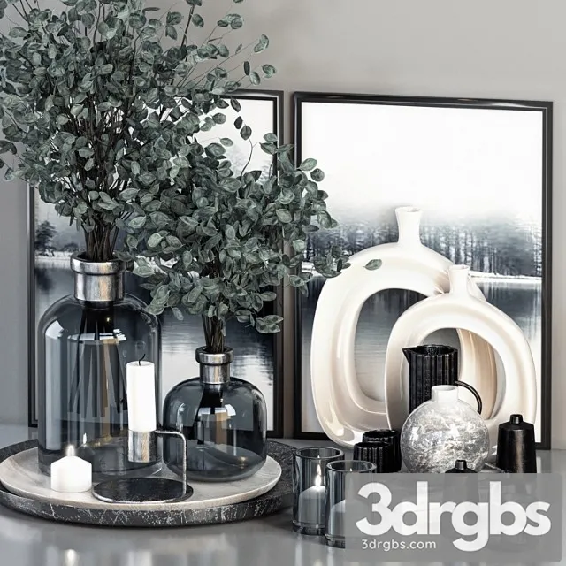 Decorative Set 13 24 3D Model Free