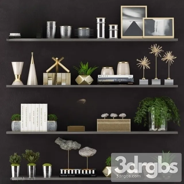 Decorative Set 13 3D Model Free