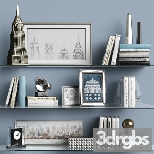 Decorative Set 14 3D Model Free