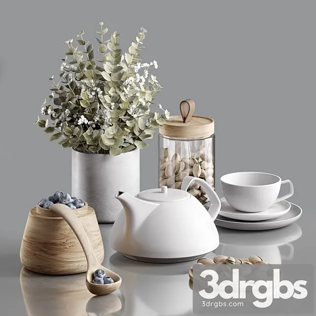 Decorative Set 141 3D Model Free