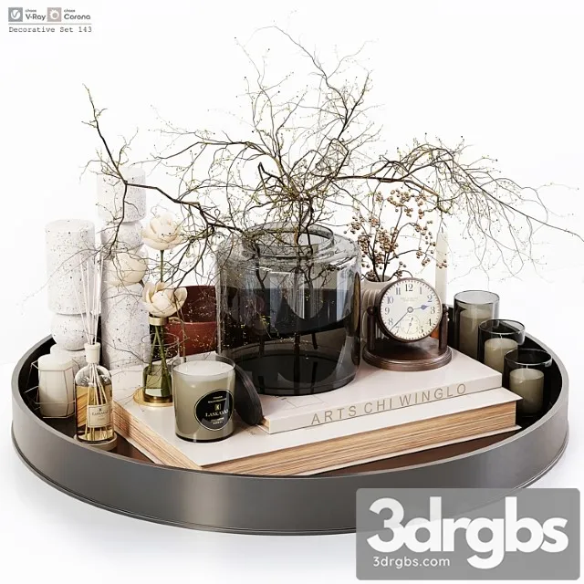 Decorative set 143 3D Model Free