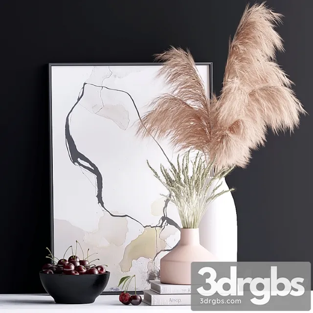 Decorative Set 15 2 3D Model Free