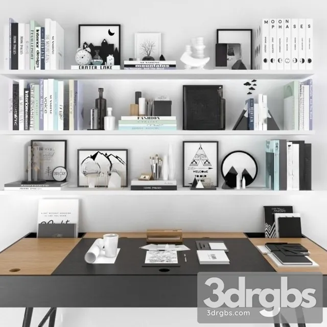 Decorative Set 162 3D Model Free