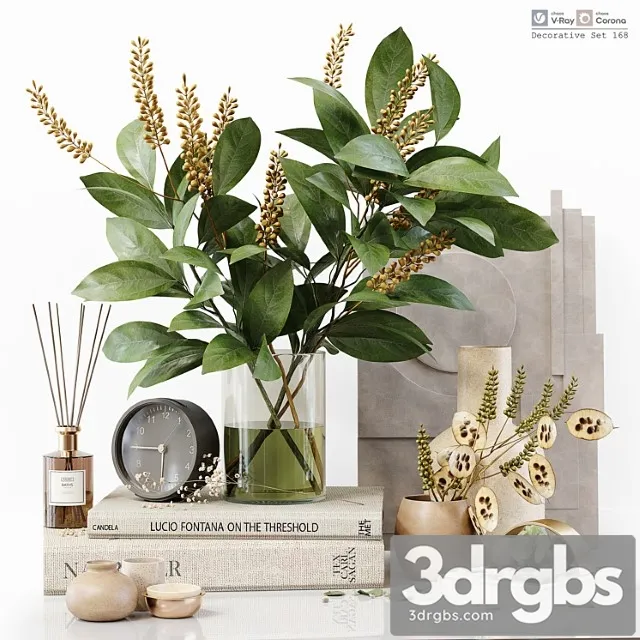 Decorative Set 168 3D Model Free