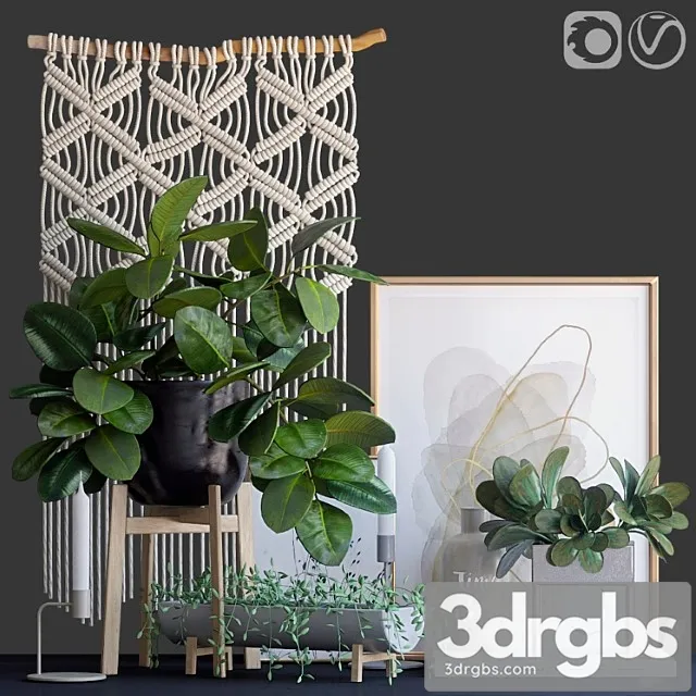 Decorative set 16_2 3D Model Free