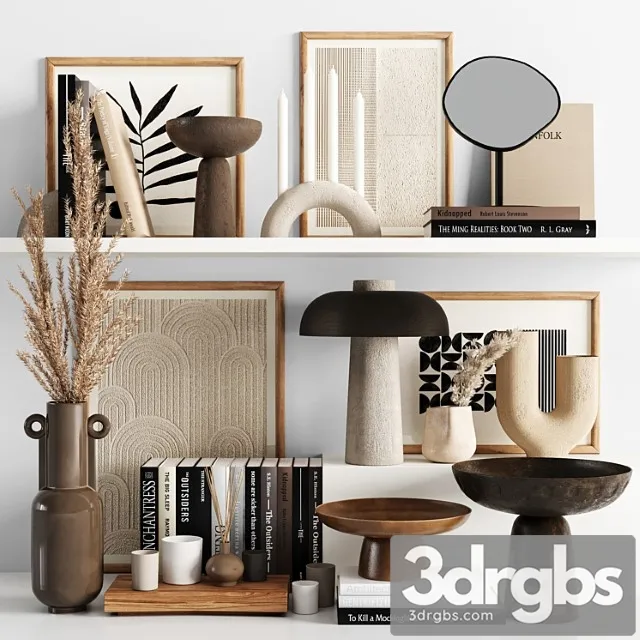 Decorative Set 17 2 3D Model Free