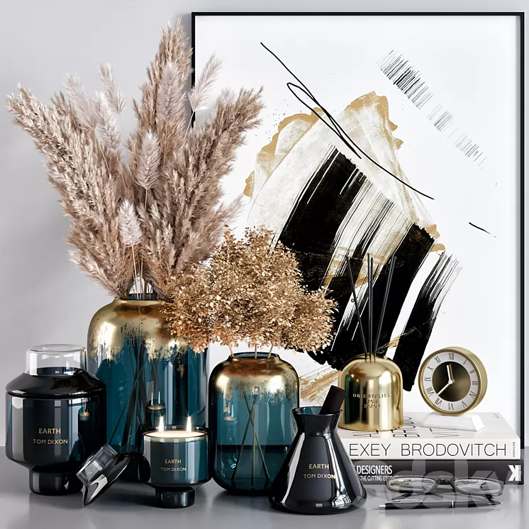 Decorative set 19 3D Model Free