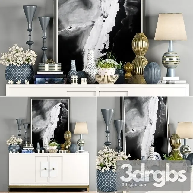 Decorative Set 19 3D Model Download