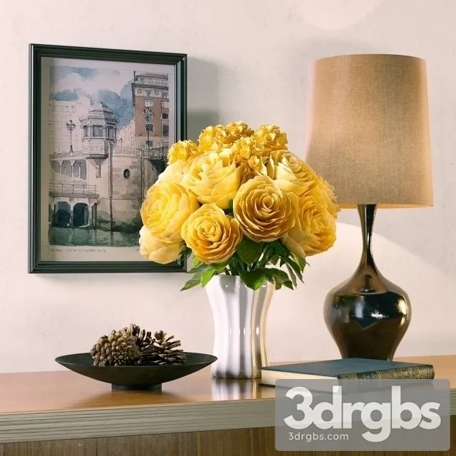 Decorative Set 19 3D Model Free