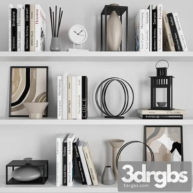 Decorative set 1_2 3D Model Download