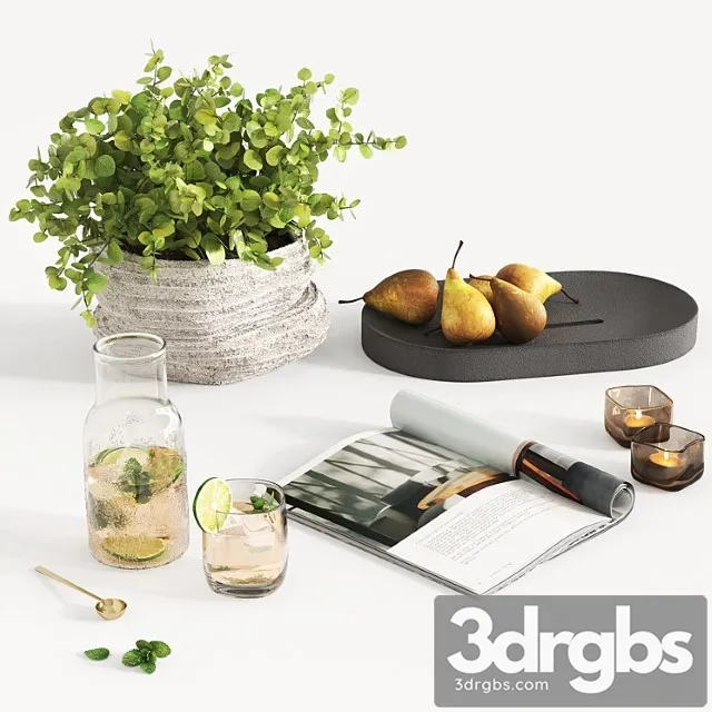 Decorative set 2 2 2 3D Model Free