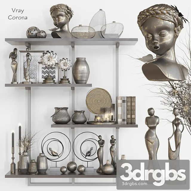 Decorative set 2 2 22 3D Model Download
