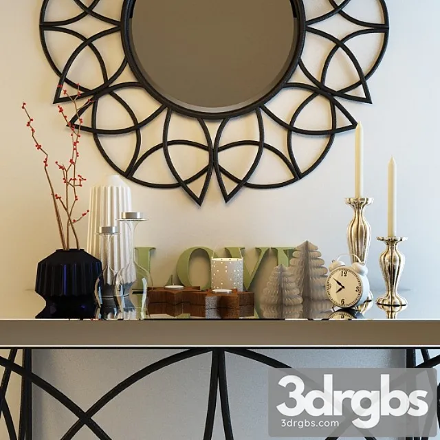 Decorative set 2 3D Model Free