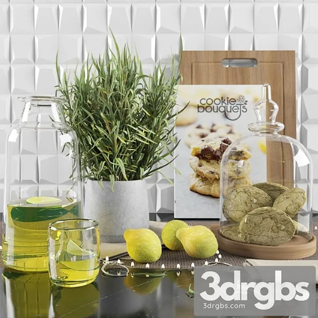 Decorative set 2 3D Model Free