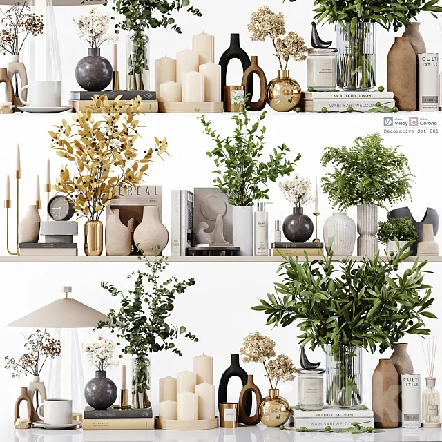 Decorative Set 201 3D Model