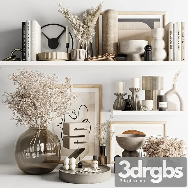 Decorative set 21 2 2 3D Model Free