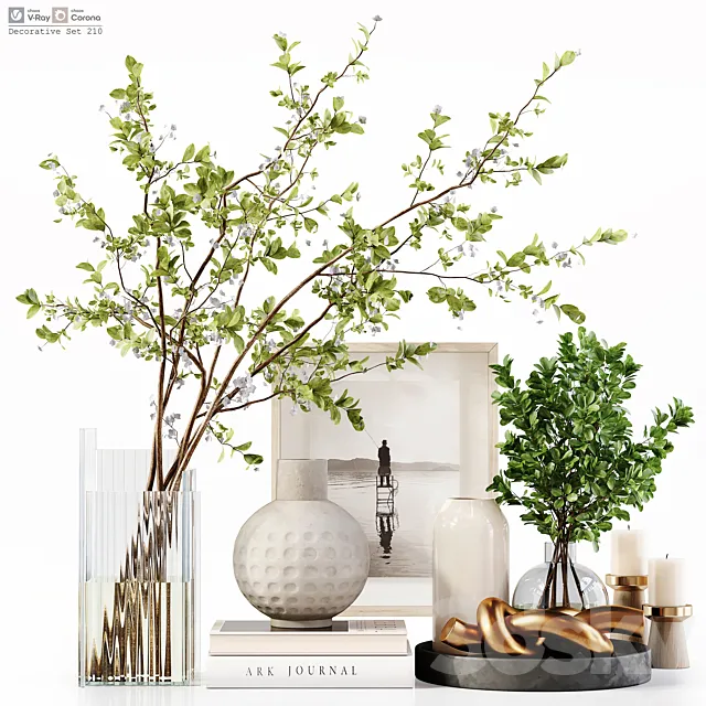 Decorative Set 210 3D Model