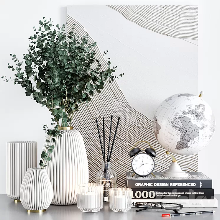 Decorative set 22 3D Model Free