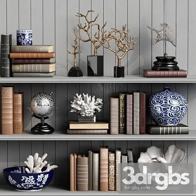 Decorative Set 23 3D Model Free