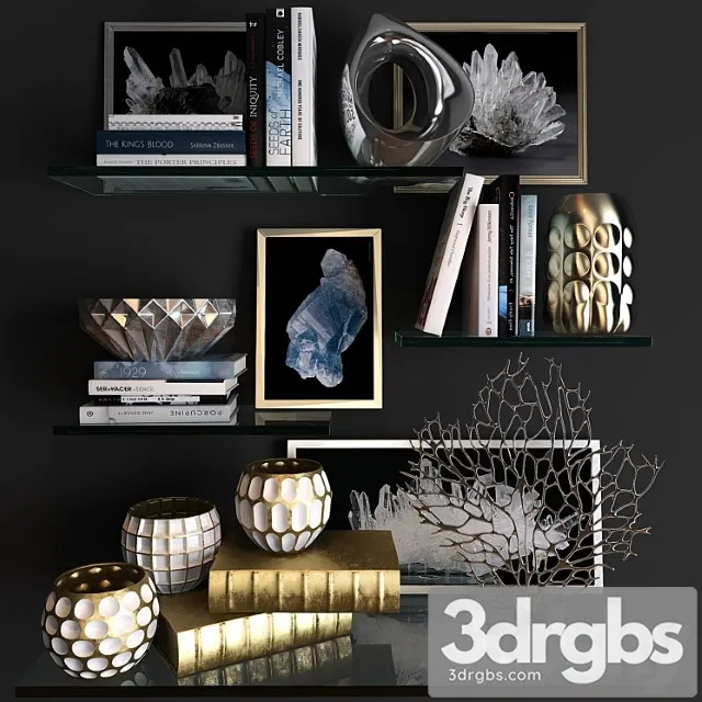 Decorative set 24 3D Model Free