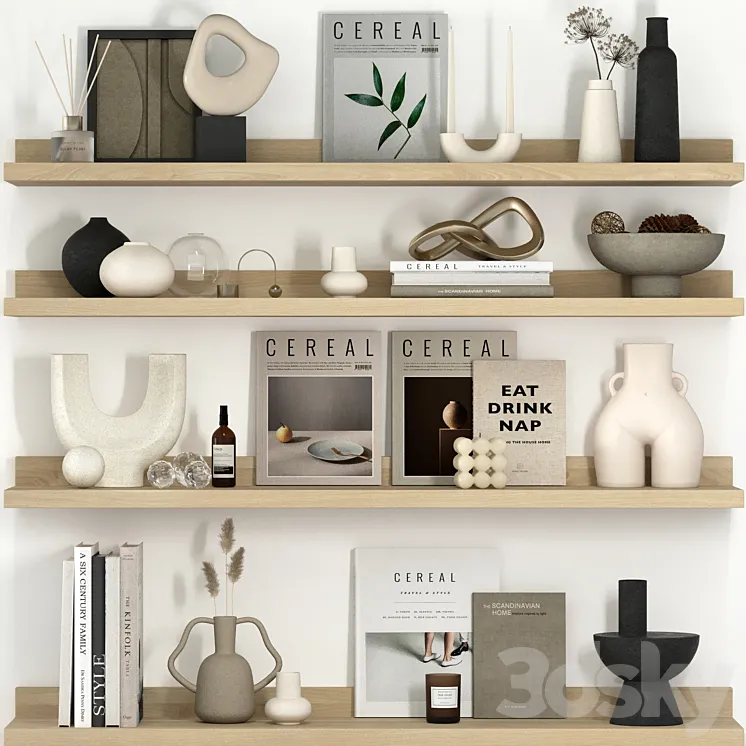 Decorative set 25 3D Model Free