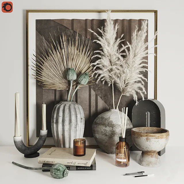 Decorative set 25 3DModel