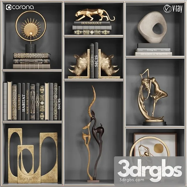 Decorative Set 28 19 3D Model Free