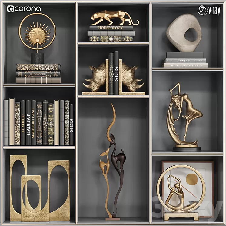 decorative set 28 3D Model Free