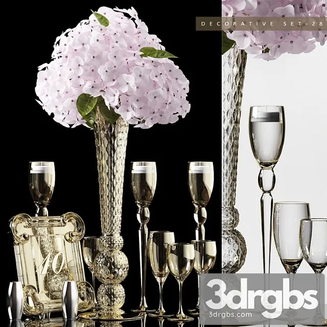 Decorative set 28_222 3D Model Free