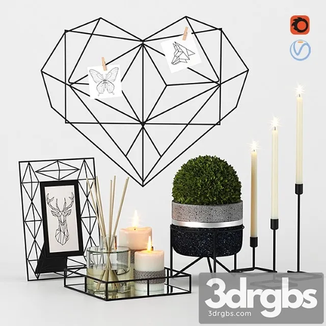 Decorative set 2_2 3D Model Download