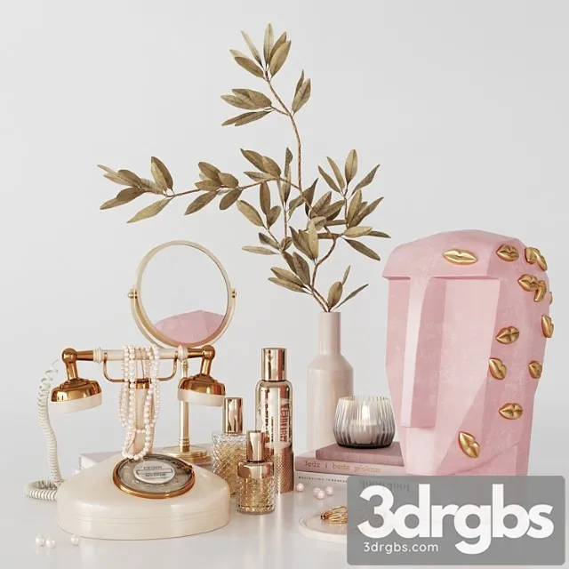 Decorative Set 3 20 3D Model Free