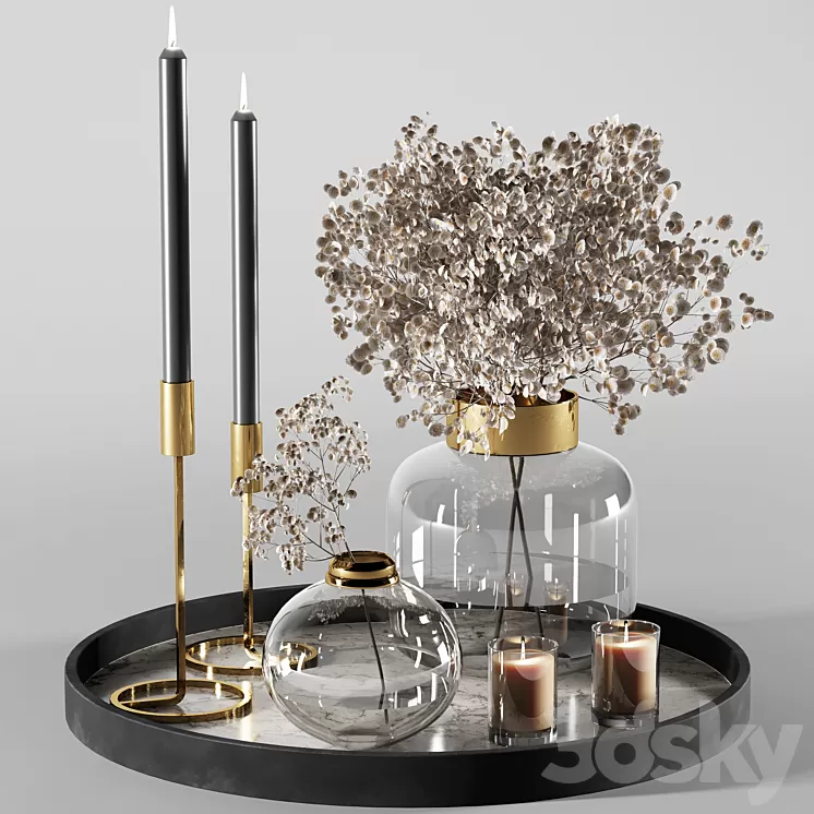 Decorative set 3 3D Model