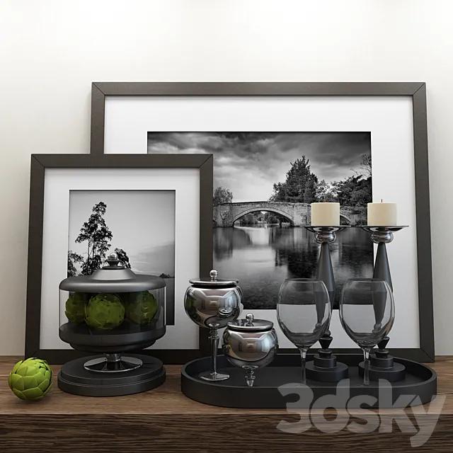 decorative set 3 3D Model