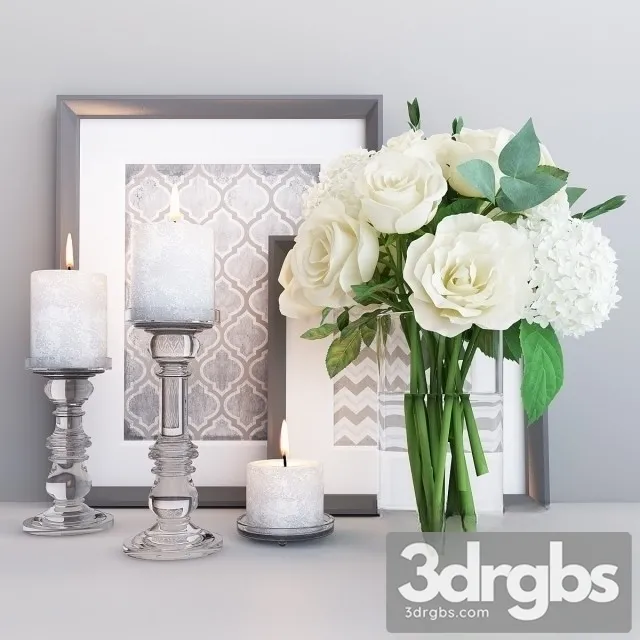 Decorative Set 3 3D Model Free