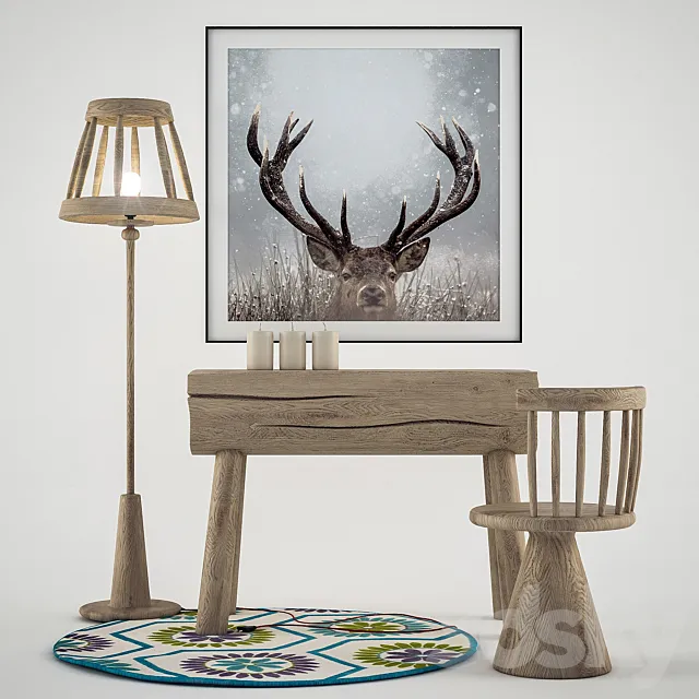 Decorative set 3 3DModel