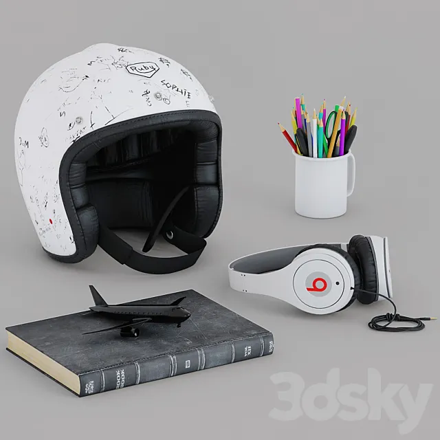 Decorative set 3 3DModel