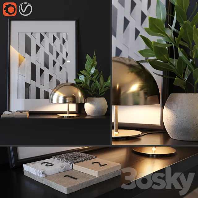 Decorative Set 3 3DModel