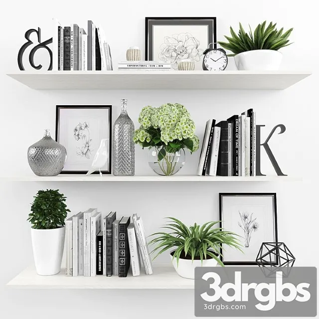 Decorative set 30 2 3D Model Free