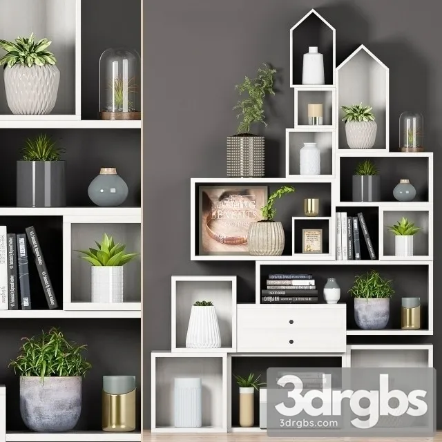 Decorative Set 30 3D Model Free