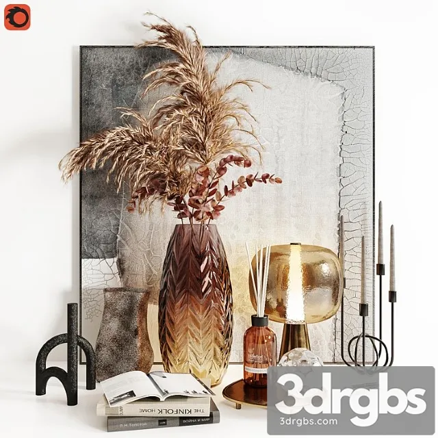 Decorative Set 30 7 3D Model Free