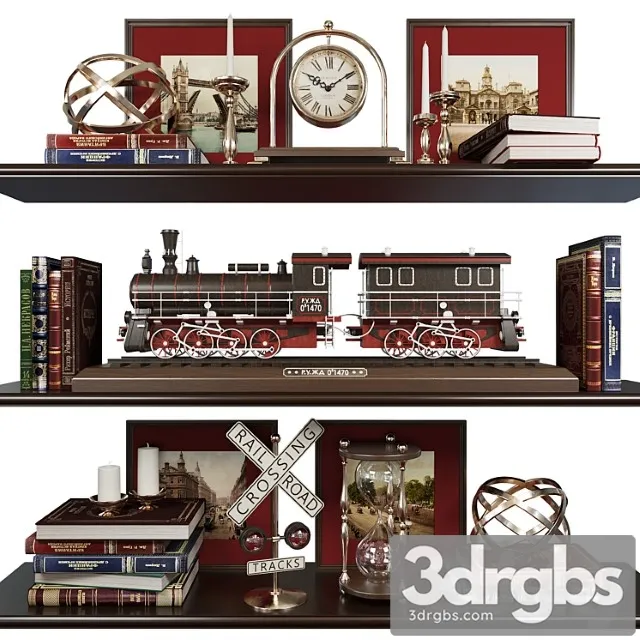 Decorative Set 31 1 3D Model Download