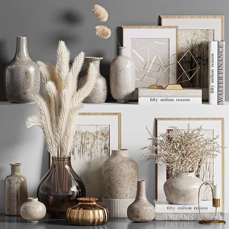 Decorative set 31 3D Model Free